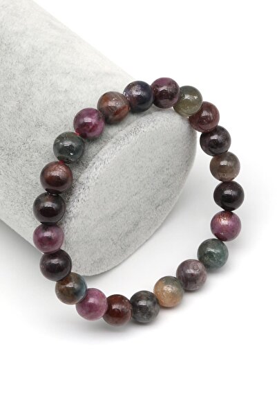 Alibaba Doğaltaş Yakut-Safir Doğal Taş Bileklik 8 mm Küre Kesim