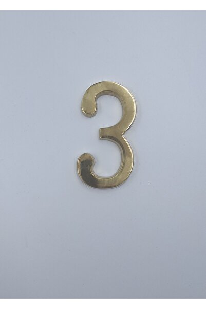 Kalender Döküm Brass Numerical Door Number 8cm No:3