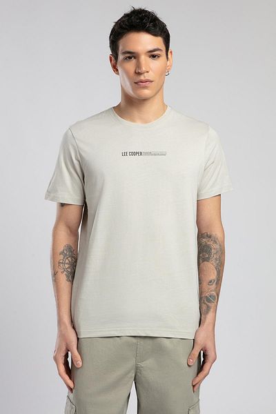 Lee Cooper Elvis Men's O Neck T-Shirt Stone