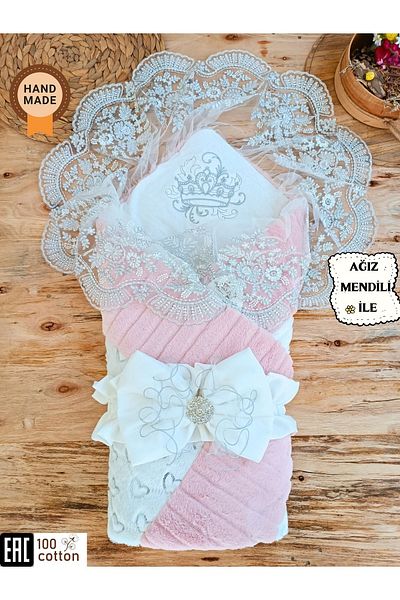 Tomuycuk قماط أطفال للجنسين حديثي الولادة ومنفذ المستشفى - قماط خارجي من Pemba & Lace
