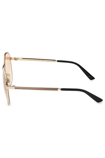 Gucci Brown Gradient Geometric Unisex Sunglasses