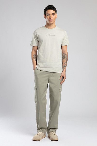 Lee Cooper Elvis Men's O Neck T-Shirt Stone