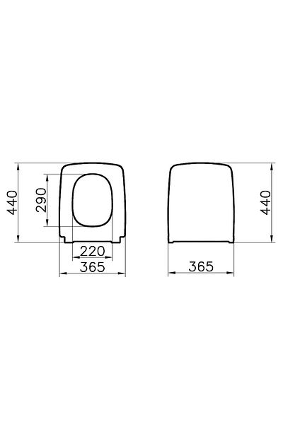 VitrA Capac WC slim, inchidere lenta soft close