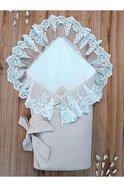 Tomuycuk Lacy Baby Blanket 100% Cotton Natural Organic Sleeping Swaddle Gift Newborn Mevlütlük