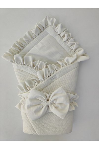 Tomuycuk Winter Knitwear Baby Blanket - Cotton Swaddle, for Boys and Girls, Hospital Exit Newborn Gift