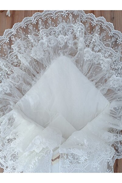 Tomuycuk Lacy Baby Blanket 100% Cotton Natural Organic Sleeping Swaddle Gift Newborn Mevlütlük