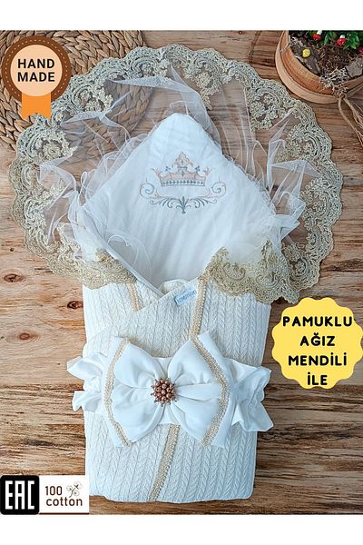 Tomuycuk Baby Knitwear - Knitted Baby Blanket and Newborn Hospital Release Gift