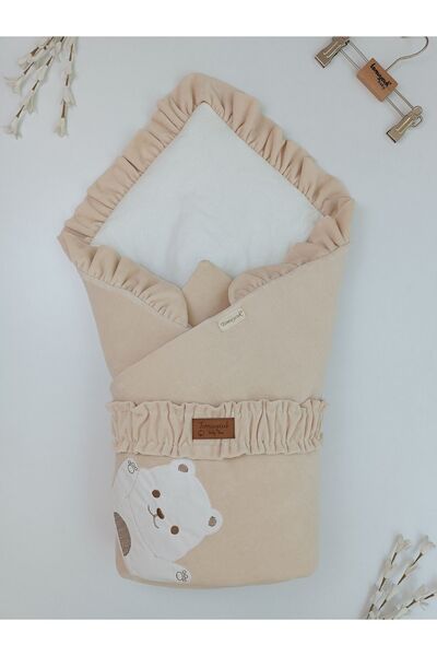 Tomuycuk New Season - Baby Girl and Boy 100% Cotton Fleece Sober Embroidered Hospital Exit