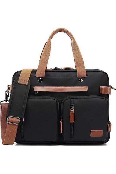 COOYA 3 in 1 Laptop Bag, Shoulder Messenger Bag, Convertible Bussiness Briefcase, for Work School Travel
