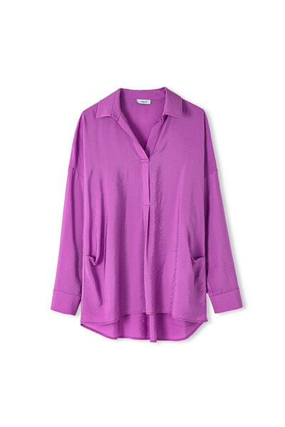 Twist Simple Designed Flowing Blouse