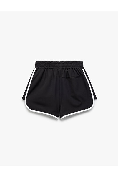 Koton Yüksek Bel Biyeli Rahat Kesim Mini Spor Şort