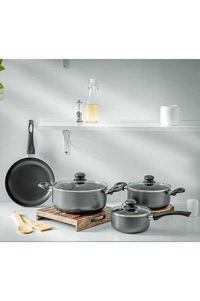 ROYALFORD 9pcs Non-stick Cookware Set Rf11642 Assorted