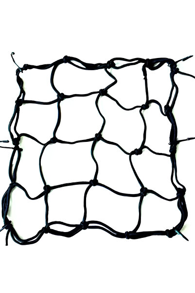 MB MOTO CRUİSİNG Motosiklet File Bagaj Lastiği Siyah 6 Kancalı Kask Filesi