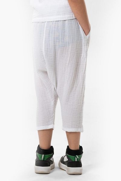 Eliş Şile Bezi Western Summer Muslin Boy Shalwar White Byz