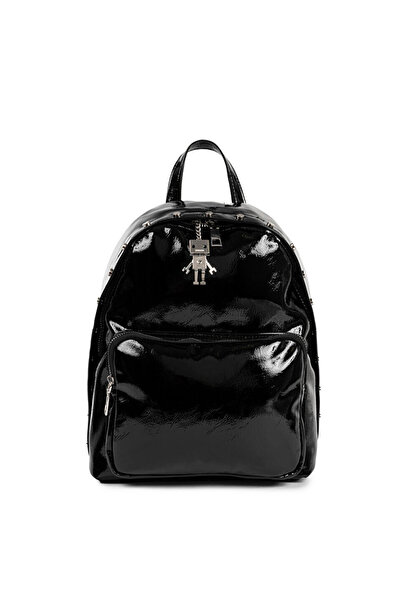 Twist Shiny Textured Backpack