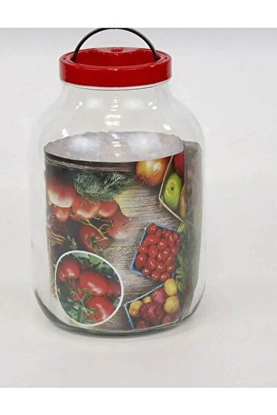 adana avm 3 Lt Cam Turşu Ve Bakliyat Saklama Kavanozu