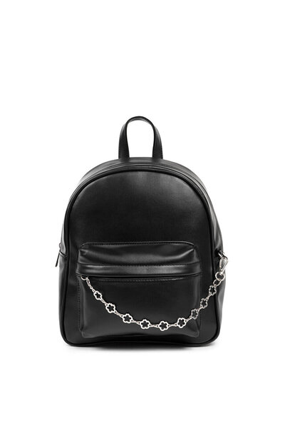 Twist Stylish Backpack with Metal Accessories