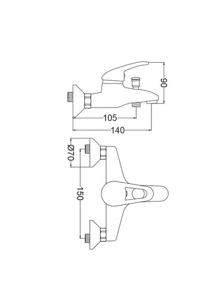GMS Rise Mix Bathroom Shower Faucet Rs220