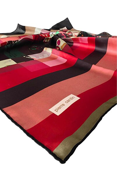 Pierre Cardin Pi̇erre Cardi̇n Silk Crepe Satin Scarf 2025 Summer Season 9002230 -311