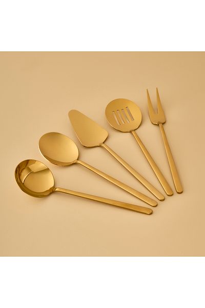Bella Maison Siena 5 Piece Service Set Gold