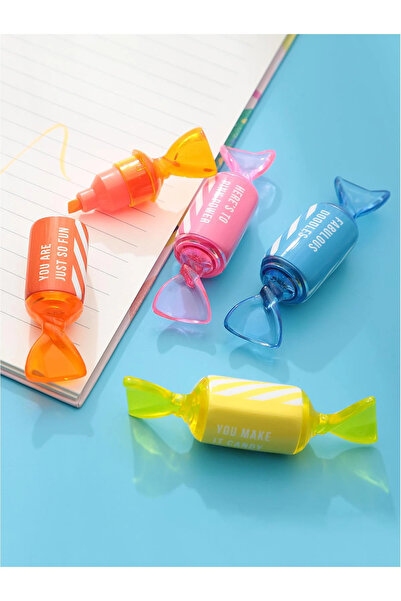 Miniso Şeker Şekilli 4'lü Marker Seti