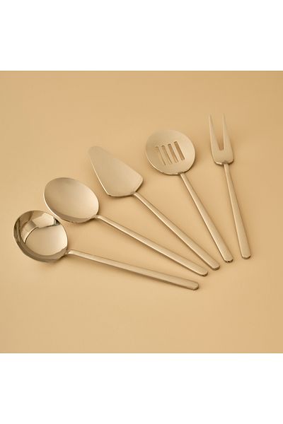 Bella Maison Siena 5 Piece Service Set Silver