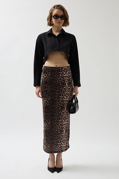 Black Fashion Basic Crop Black Shirt