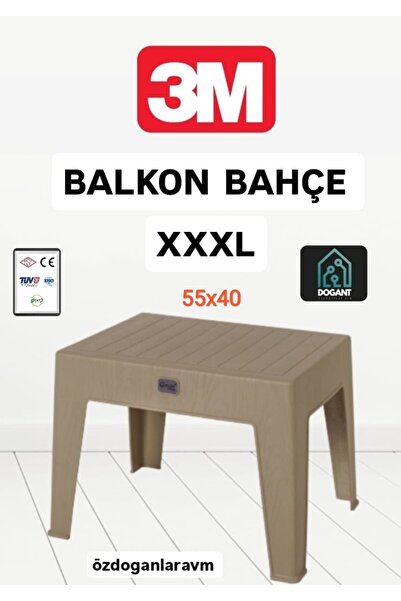 dogant özdoğanlar avm Bahçe Deniz Havuz Balkon Krem Sehpa 2 Adet