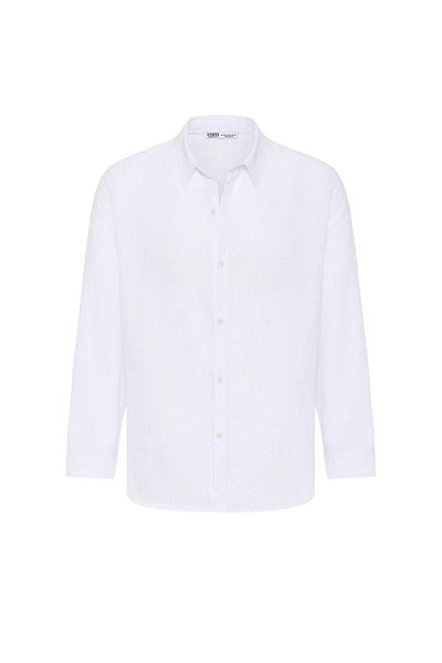 Vamos Oversize Long Sleeve Top Ecru