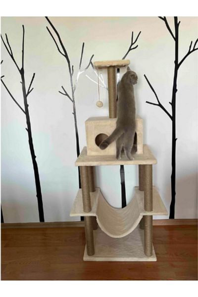 Nursoft Zooplus Tower XXL Cat Scratching and Playing House Platform