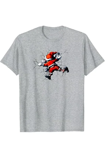 PENTHİLUS Unisex Santa Claus Printed T-Shirt