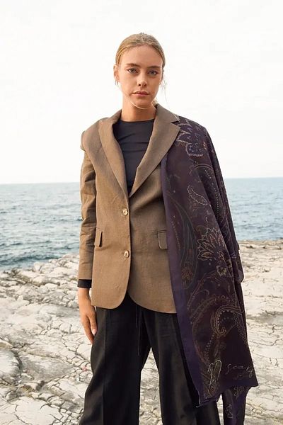 ED Scarf Iconic Kahve Collection - Σάλι Meyal