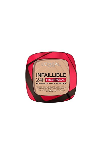 L'Oreal Paris كريم أساس Infaillible 24H Fresh Wear على شكل بودرة، 130 True Beige