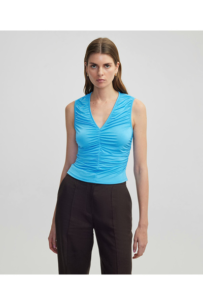 İpekyol Drapeli dar kesim tişört