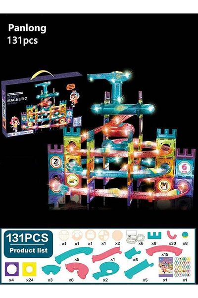 COOYA Orbital Magnetic 3D Building Blocks, Construction Educational Toys for Toddlers & Kids (131pcs)