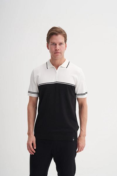 Cazador Μπλουζάκι πλεκτό με φερμουάρ Jazz 3032 Polo Neck Regular Fit