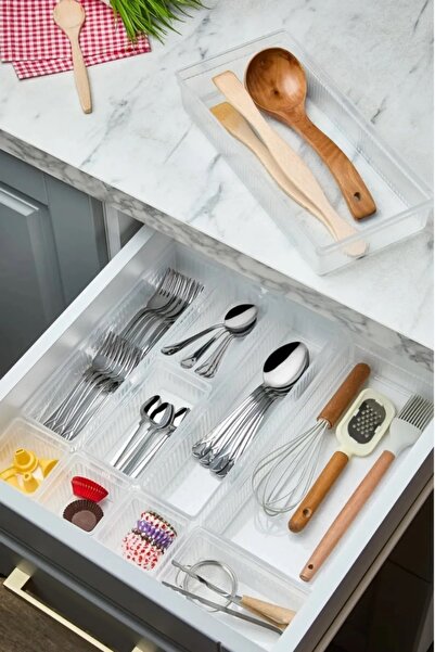 Bayev 6 Pieces Bade XL Drawer Knife & Spoon Organizer