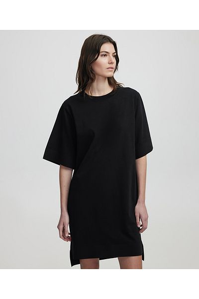 İpekyol Comfortable cut combed cotton dress