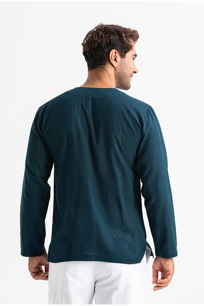 Eliş Şile Bezi Pânză Sile cu mânecă lungă și decolteu rotund, tricou 3069
