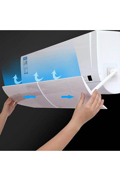 COOYA Air Conditioner Deflector,Anti Direct Blowing, Plastic Air Conditioner Cover,Universal Adjustable