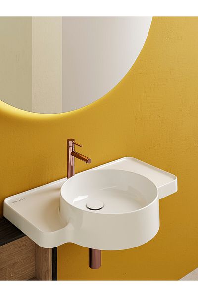 VitrA Sink Drain T Type, Waste Trap Collection, Copper