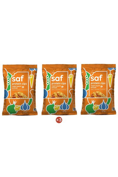 Saf Nutrition Pure Vegan Cheese Flavored Protein Chips 50 Gr (3 Pcs)