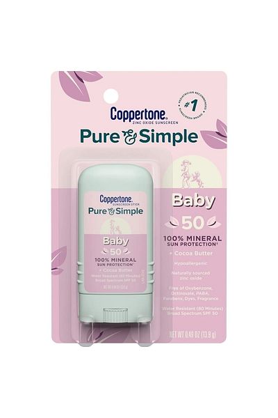 Coppertone Pure & Simple Baby 50 Factor Stick 13.9 Gr