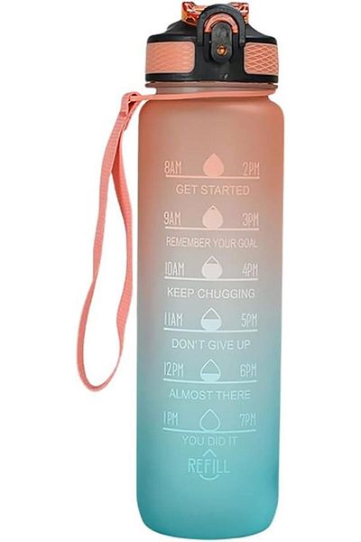 COOYA Sports Water Bottle, Leakproof, BPA Free, with Straw, Portable  Space Cup for Student