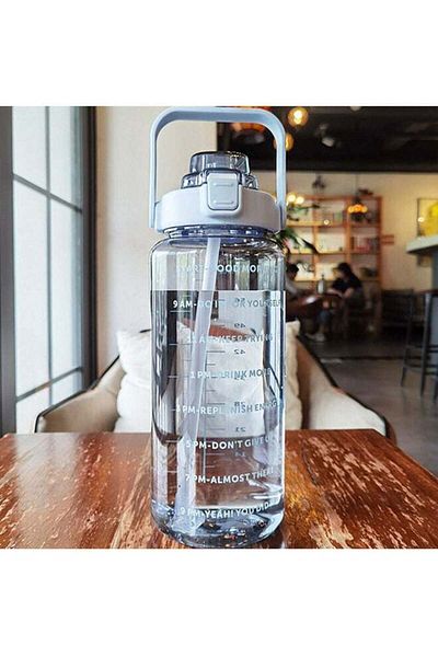 COOYA 2L Large Water Bottle, Portable Water Bottle, Used for Outdoor, Fitness(Blue)