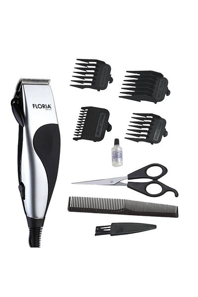 Floria Aparat De Tuns Parul Zln-0443, Argintiu/negru 10w, 4 Accesorii,