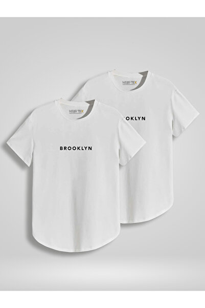 WEARTEX 2 Pack Skirt Oval Brooklyn Printed Slim Fit T-Shirt