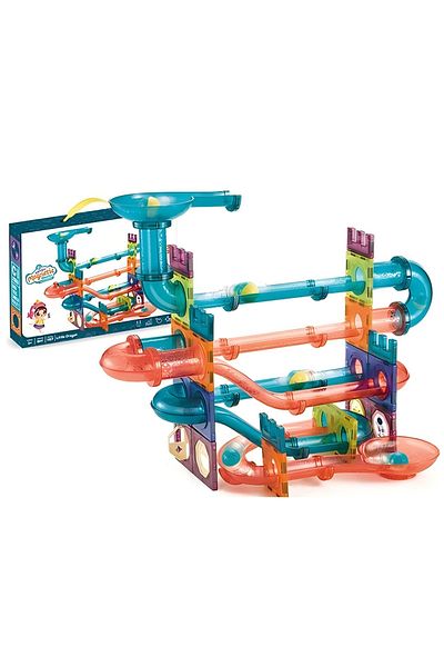 COOYA 107PCS Orbital Magnetic Building Blocks Toys, 3D Building Construction Early Learning Tiles for Kids