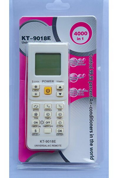 civelek soğutma Klima Akıllı Kumanda Kt-9018e Universal A/C Remote