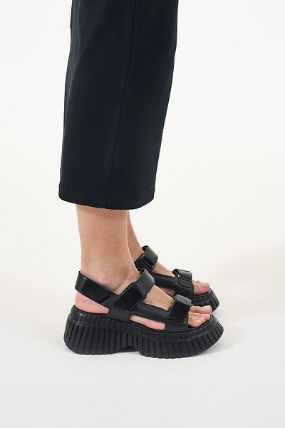 Louis Cardy Sandale de damă Spencer din piele naturală neagră